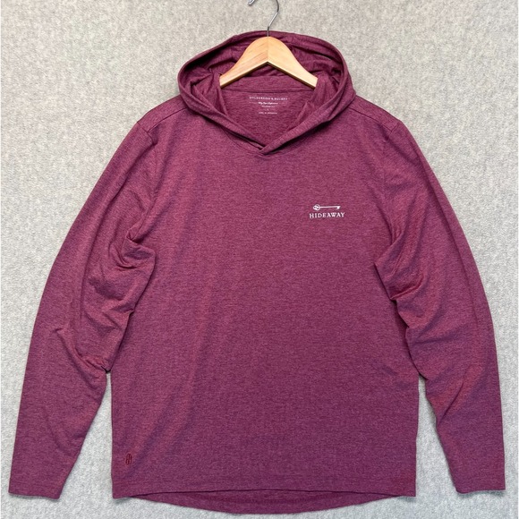Holderness & Bourne Other - Holderness & Bourne Mens Hideaway Hoodie Pullover Maroon Heather Performance L
